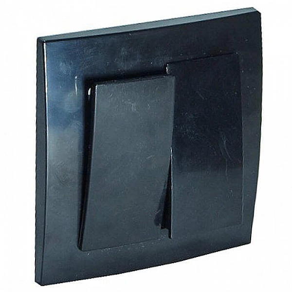 Выключатель Элект VS56-232-Ч 2 клавиши черный