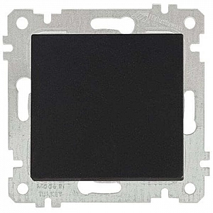 Выключатель Mutlusan Rita 2200 401 0184 1 клавиша черный мат