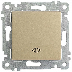 Выключатель перекрестный Mutlusan Rita 2200 408 0185 1 клавиша золото доре