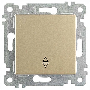 Выключатель проходной Mutlusan Rita 2200 403 0185 1 клавиша золото доре