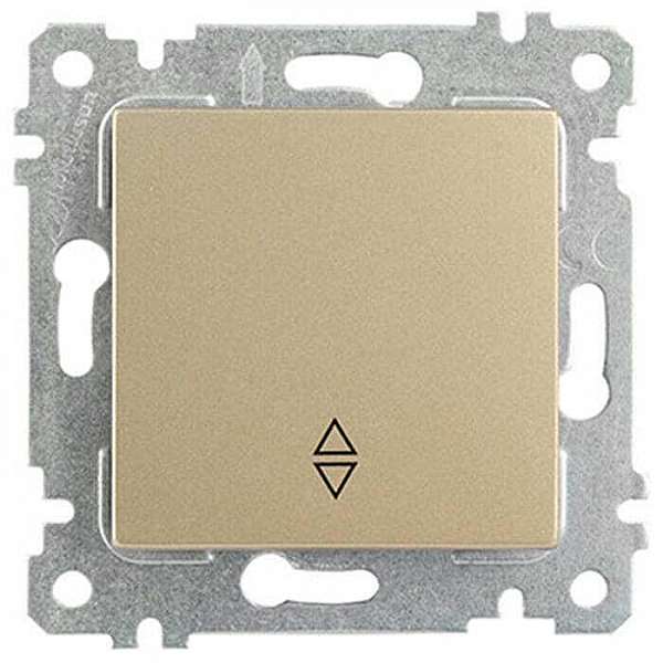 Выключатель проходной Mutlusan Rita 2200 403 0185 1 клавиша золото доре