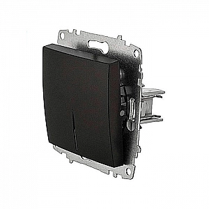 Выключатель EL-BI Zena-Vega 609-014800-201 1 клавиша с подсветкой вантаблэк механизм