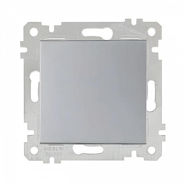 Выключатель Mutlusan Rita 2200 401 0182 1 клавиша нержавеющая сталь