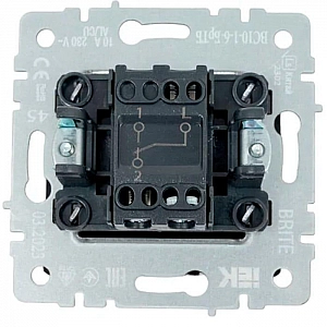 Выключатель IEK Brite ВС10-1-6-БрТБ 1 клавиша проходной темная бронза. Изображение - 2
