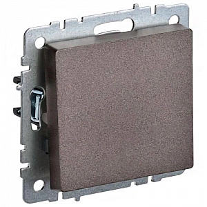 Выключатель IEK Brite ВС10-1-0-БрТБ 1 клавиша темная бронза