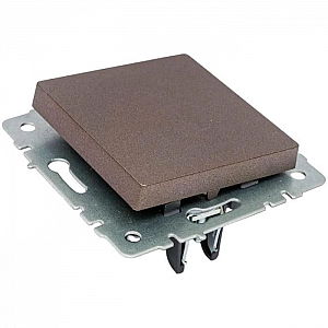 Выключатель IEK Brite ВС10-1-0-БрТБ 1 клавиша темная бронза. Изображение - 1