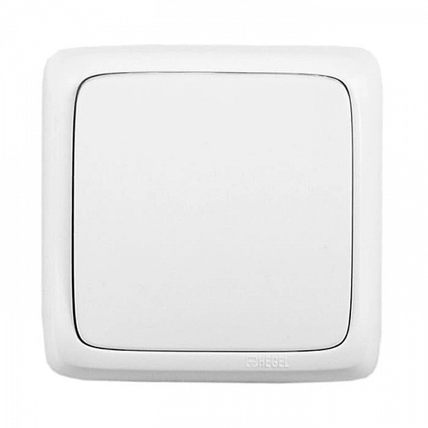 Выключатель Hegel Alfa ВА10-113 1 клавиша белый