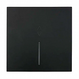 Выключатель проходной Lezard Zima 704-4288-114QC 1 клавиша безвинтовой с подсветкой черный бархат