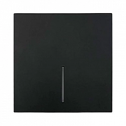 Выключатель Lezard Zima 704-4288-111QC 1 клавиша безвинтовой с подсветкой черный бархат