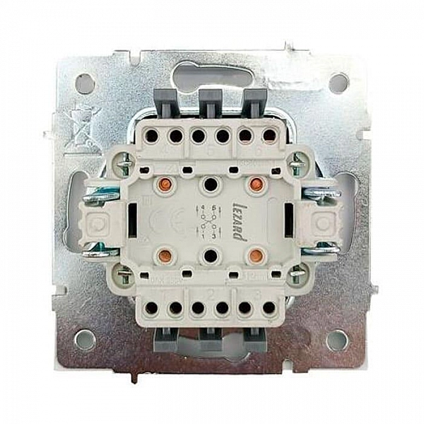 Выключатель Lezard Zima 704-0288-107QC 1 клавиша безвинтовой белый