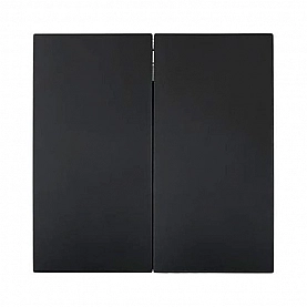Выключатель Lezard Zima 704-4288-101QC 2 клавиши безвинтовой черный бархат
