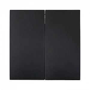 Выключатель Lezard Zima 704-4288-101QC 2 клавиши безвинтовой черный бархат