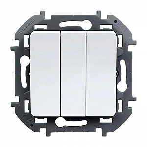 Выключатель Legrand Inspiria 673540 трехклавишный белый