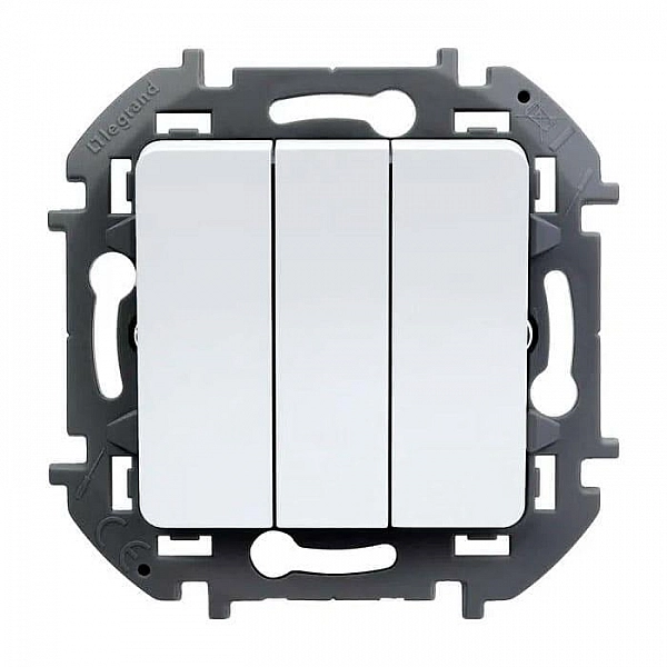 Выключатель Legrand Inspiria 673540 трехклавишный белый