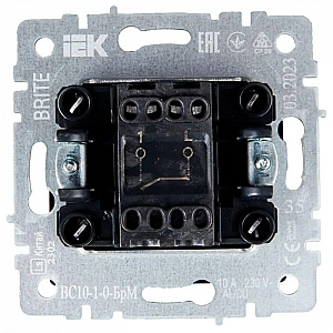 Выключатель IEK Brite ВС10-1-0-БрМ 1 клавиша маренго. Изображение - 2