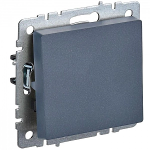 Выключатель IEK Brite ВС10-1-6-БрМ 1 клавиша проходной маренго