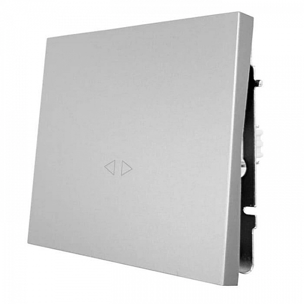 Выключатель перекрестный Lezard Zima 704-7488-107QC 1 клавиша безвинтовой матовый серый