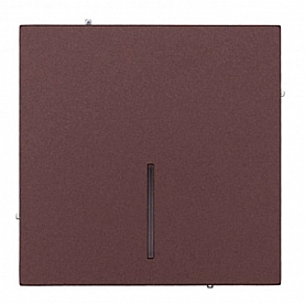 Выключатель Lezard Zima 704-7388-111QC 1 клавиша безвинтовой с подсветкой шоколад