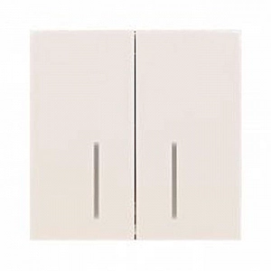 Выключатель Lezard Zima 704-9088-112QC 2 клавиши безвинтовой с подсветкой слоновая кость