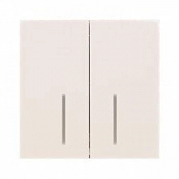 Выключатель Lezard Zima 704-9088-112QC 2 клавиши безвинтовой с подсветкой слоновая кость
