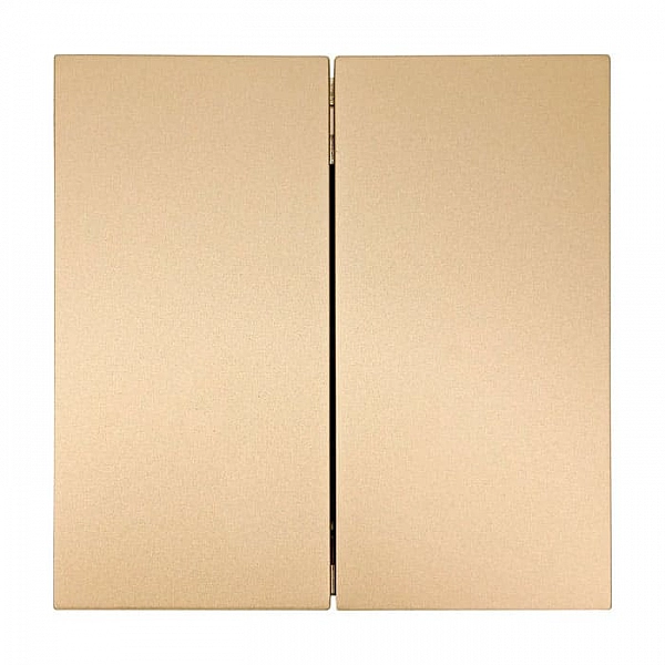 Выключатель Lezard Zima 704-3688-101QC 2 клавиши безвинтовой золото