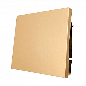 Выключатель Lezard Zima 704-3688-100QC 1 клавиша безвинтовой золото. Изображение - 1