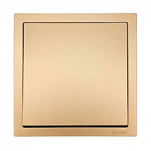 Выключатель Lezard Zima 704-3688-100QC 1 клавиша безвинтовой золото. Изображение - 2