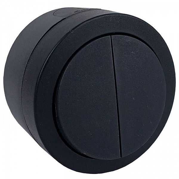 Выключатель Ovivo Xone 406-250000-202 2 клавиши черный