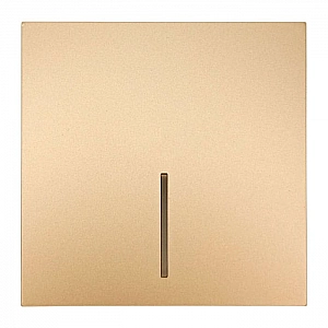 Выключатель Lezard Zima 704-3688-111QC 1 клавиша с подсветкой золото