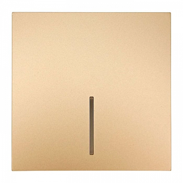 Выключатель Lezard Zima 704-3688-111QC 1 клавиша с подсветкой золото