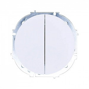 Выключатель Lezard Osen 743-0288-101 2 клавиши белый