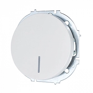 Выключатель Lezard Osen 743-0288-111 1 клавиша с подсветкой белый. Изображение - 1