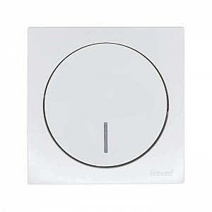 Выключатель Lezard Osen 743-0288-111 1 клавиша с подсветкой белый. Изображение - 4