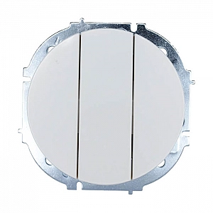 Выключатель Lezard Osen 743-0288-109 3 клавиши белый