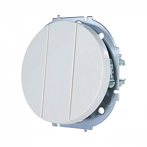 Выключатель Lezard Osen 743-0288-109 3 клавиши белый. Изображение - 1