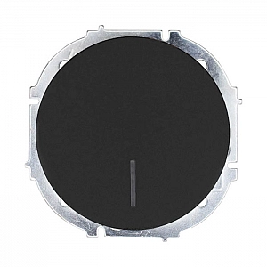 Выключатель Lezard Osen 743-4288-111 1 клавиша с подсветкой черный бархат