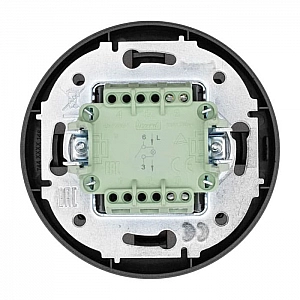 Выключатель Lezard Osen 743-4288-111 1 клавиша с подсветкой черный бархат. Изображение - 4