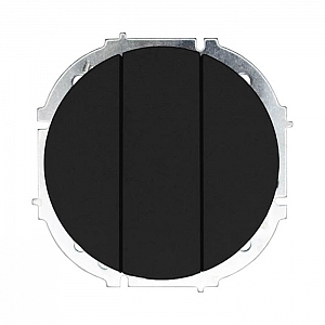 Выключатель Lezard Osen 743-4288-109 3 клавиши черный бархат