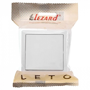 Выключатель Lezard Leto 752-0200-100 1 клавиша белый. Изображение - 2