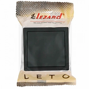 Выключатель Lezard Leto 752-4200-100 1 клавиша черный бархат. Изображение - 2