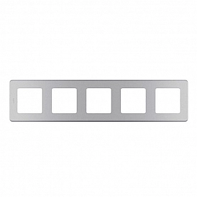 Рамка Legrand Inspiria 673972 5 постов алюминий
