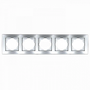 Рамка EL-BI Vega 510-011000-250 5 постов серебро