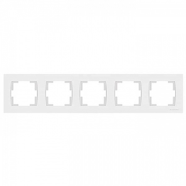 Рамка Mutlusan Rita 2220 800 1501 5 постов горизонтальный монтаж белая
