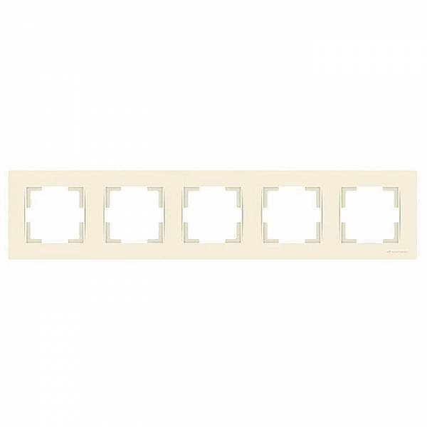 Рамка Mutlusan Rita 2220 800 1502 5 постов горизонтальный монтаж слоновая кость
