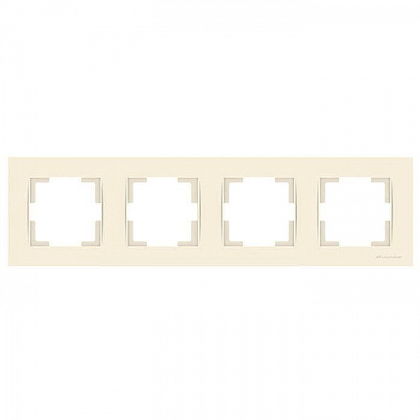 Рамка Mutlusan Rita 2220 800 1402 4 поста слоновая кость