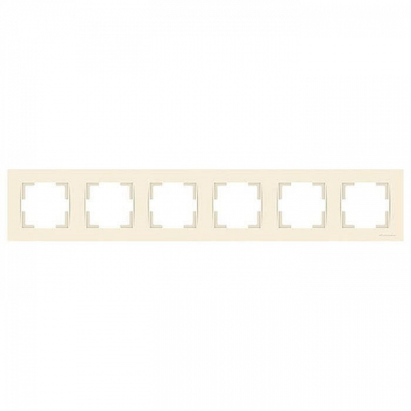 Рамка Mutlusan Rita 2220 800 1602 6 постов слоновая кость