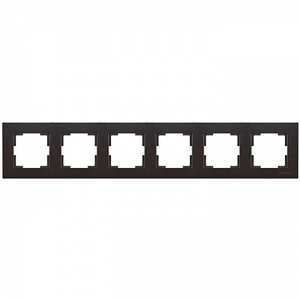 Рамка Mutlusan Rita 2220 800 1684 6 постов горизонтальный монтаж черный матовый