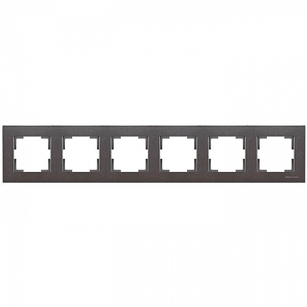 Рамка Mutlusan Rita 2220 800 1695 6 постов горизонтальный монтаж дымчатый
