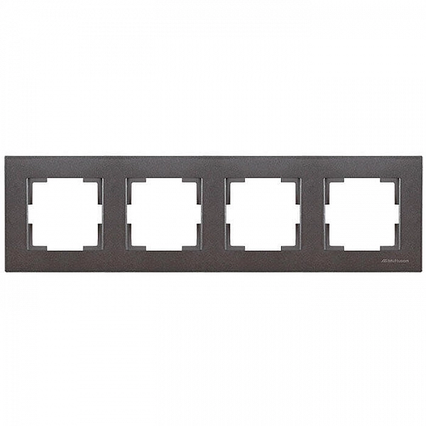 Рамка Mutlusan Rita 2220 800 1495 4 поста горизонтальный монтаж дымчатый