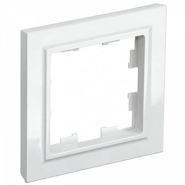 Рамка IEK Brite РУ-1-БрБ 1 пост белый